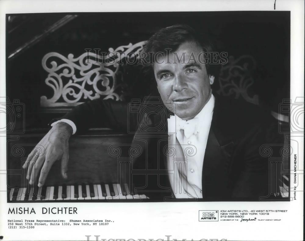 1986 Press Photo Misha Dichter Classical Pianist - cvp03081 - Historic Images