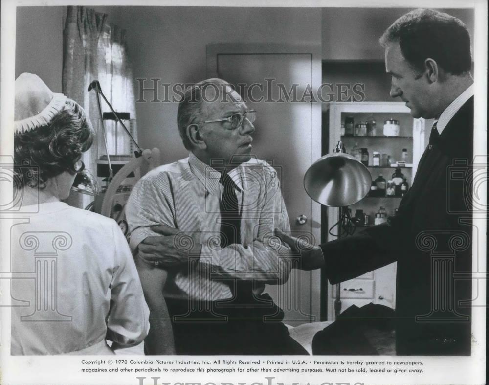 1971 Press Photo Melvyn Douglas and Gene Hackman in I Never Sang for My Father - Historic Images