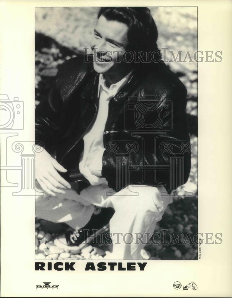 1991 Press Photo Rick Astley Pop Singer Songwriter Musician Radio Personality - Historic Images