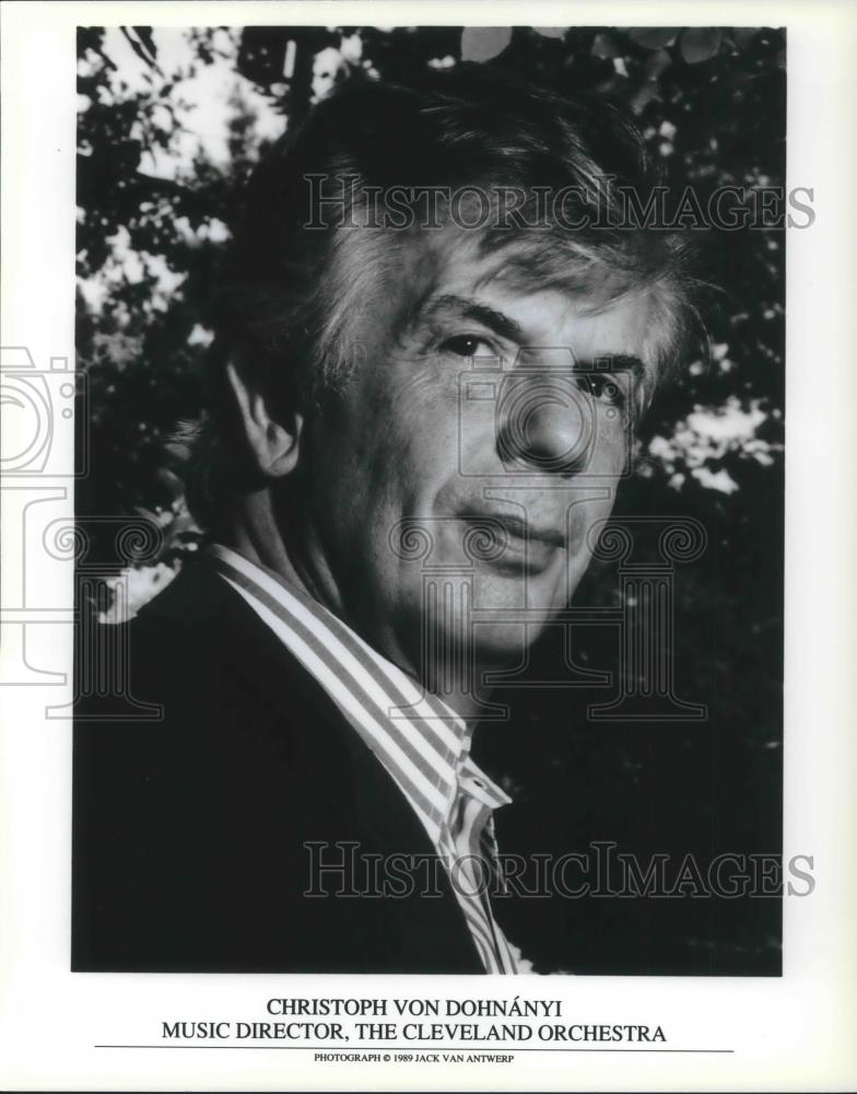 1983 Press Photo Christopher Von Donhanyi Music Director Cleveland Orchestra - Historic Images