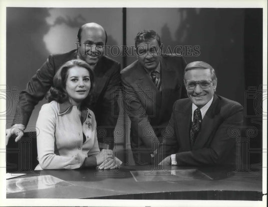 1986 Press Photo Barbara Walters, Joe Garagiola, Frank Blaire & Frank McGee Toda - Historic Images