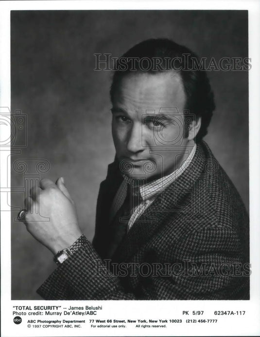 1997 Press Photo James Belushi stars on Total Security TV Show - cvp10749 - Historic Images