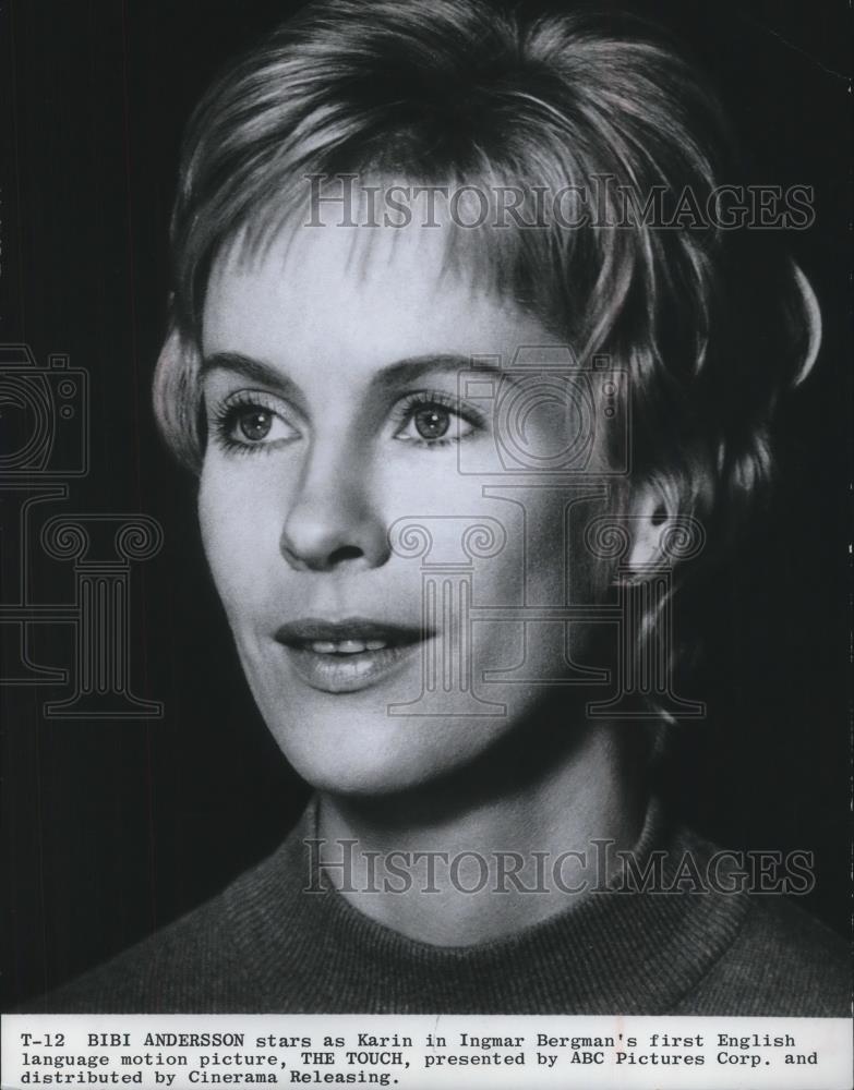 1971 Press Photo Bibi Anderson in The Touch - cvp08493 - Historic Images