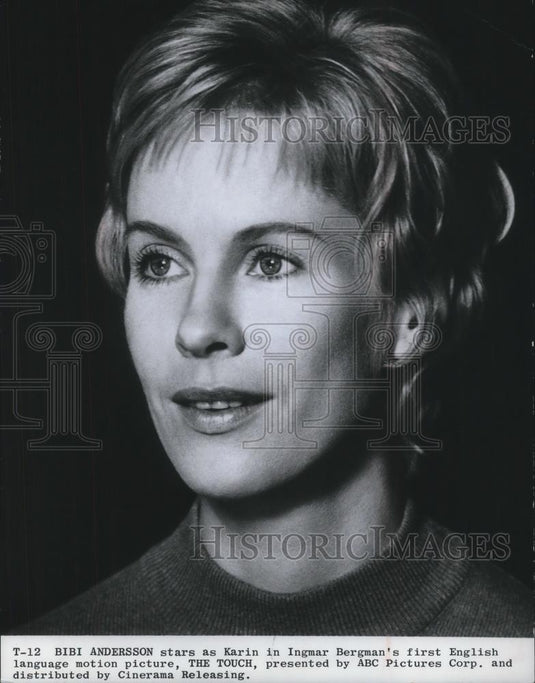 1971 Press Photo Bibi Anderson in The Touch - cvp08493 - Historic Images