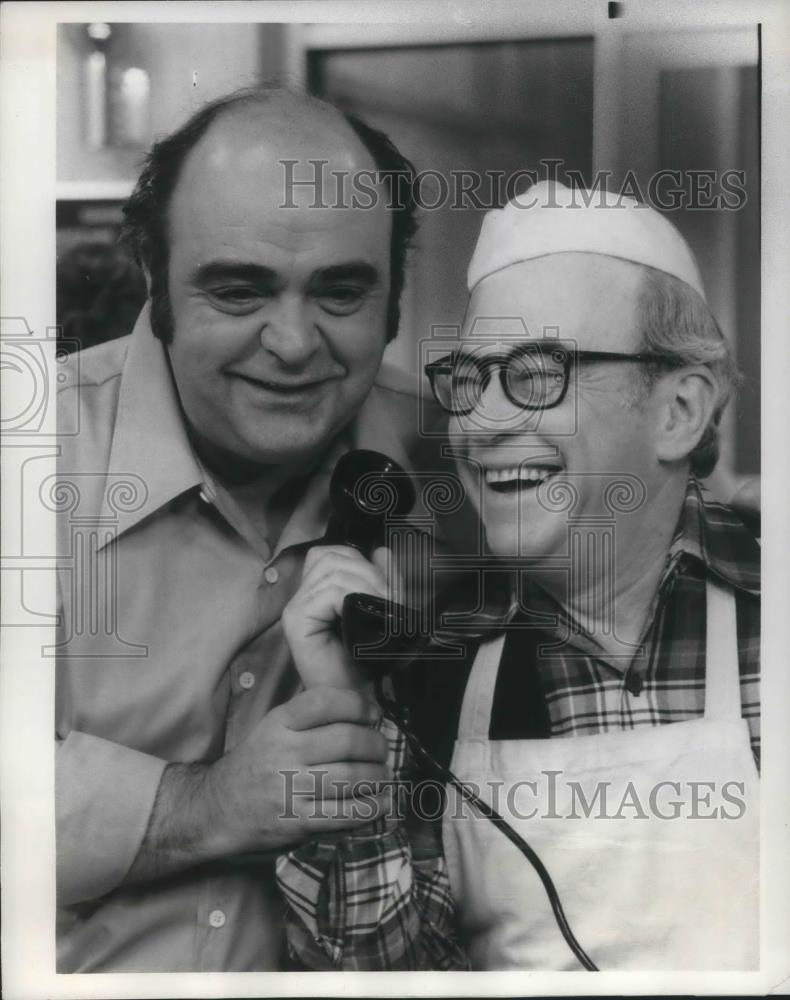 1976 Press Photo James Coco and Mort Marshall on The Dumplings - cvp04279 - Historic Images