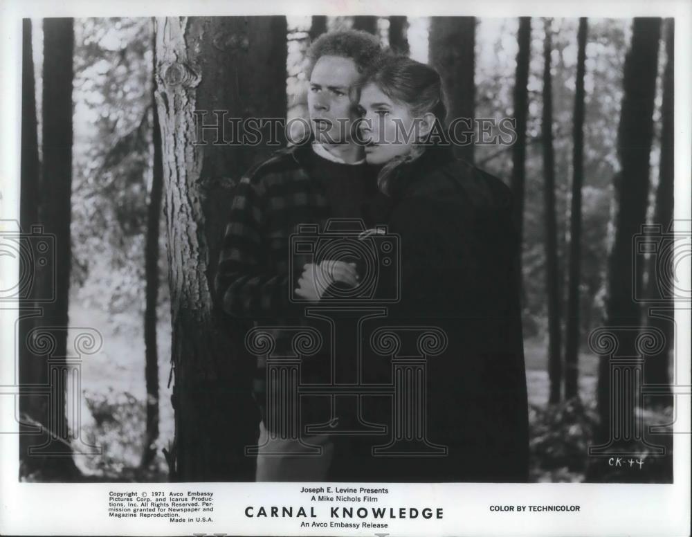 1971 Press Photo Art Garfunkel &amp; Candice Bergen in Carnal Knowledge - cvp02921 - Historic Images