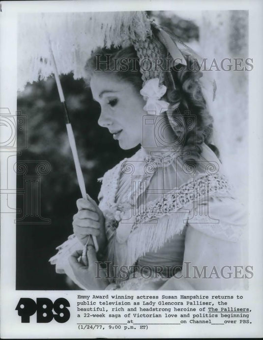 1977 Press Photo Susan Hampshire in The Pallisers - cvp16236 - Historic Images