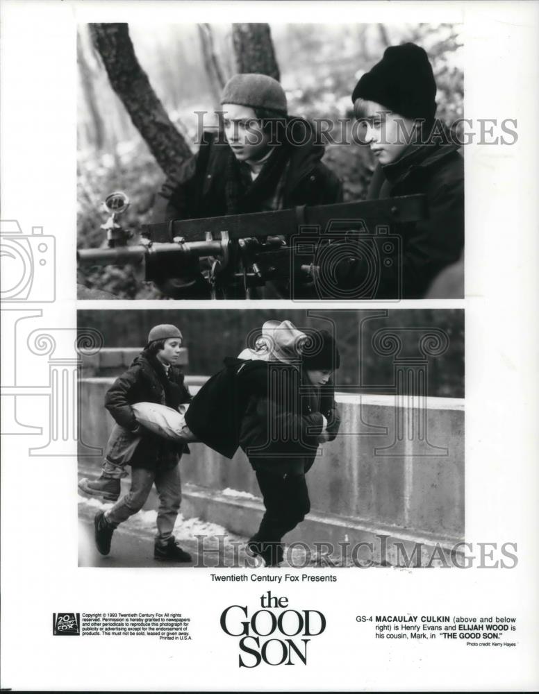 1994 Press Photo Macauly Culkin and Elijah Wood in The Good Son - cvp19591 - Historic Images