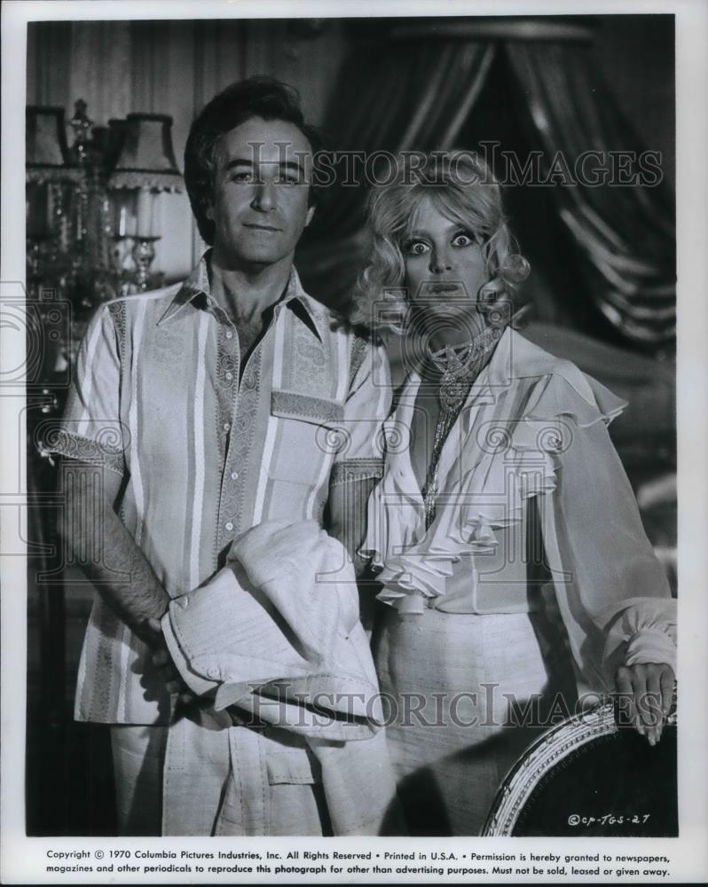 1974 Press Photo Peter Sellers Goldie Hawn Actors - cvp16098 - Historic Images