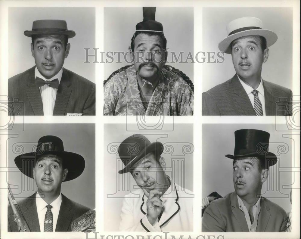 1962 Press Photo Faces of Ernie Ford of The Ford Show - cvp13171 - Historic Images