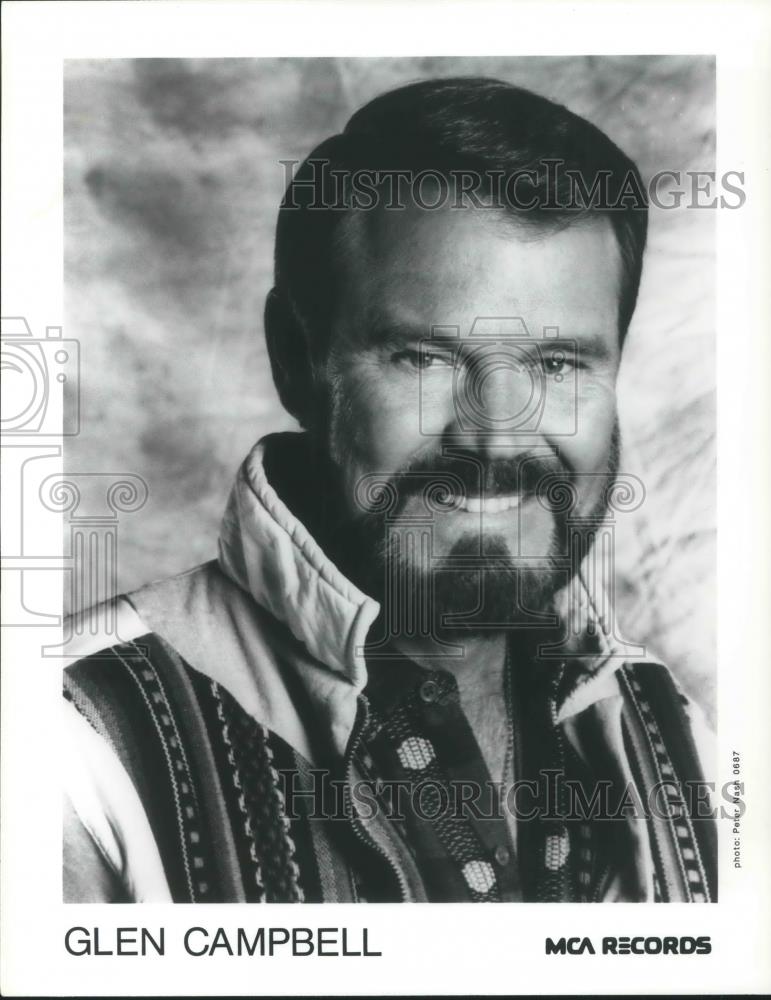 1987 Press Photo Glenn Campbell - cvp07538 - Historic Images