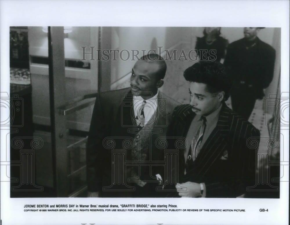 1991 Press Photo Jerome Benton and Morris Day star in Graffiti Bridge - Historic Images