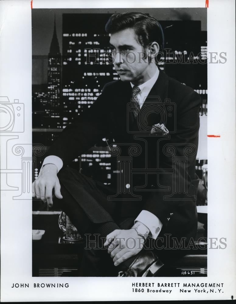 1975 Press Photo John Browning Classical Concert Pianist - cvp01155 - Historic Images