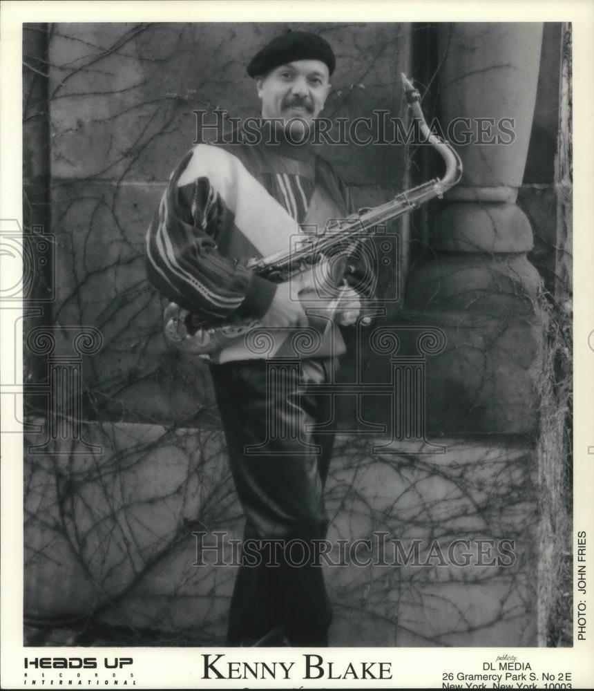 1983 Press Photo Kenny Blake Saxophone Player Musician - cvp05478 - Historic Images
