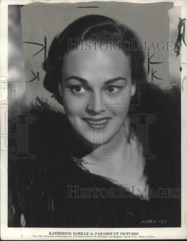 1935 Press Photo Katherine DeMille in The Crusades - cvp03176 - Historic Images