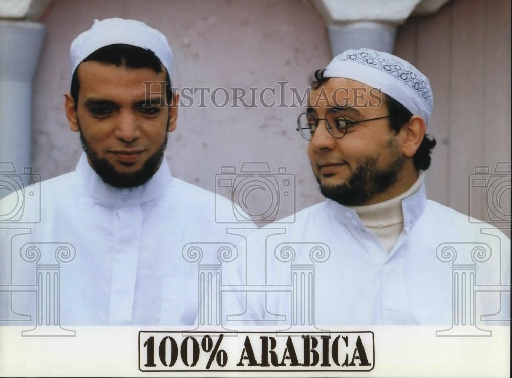 1999 Press Photo Cheb Khaled and Mohamed Khelifati star in 100% Arabica - Historic Images