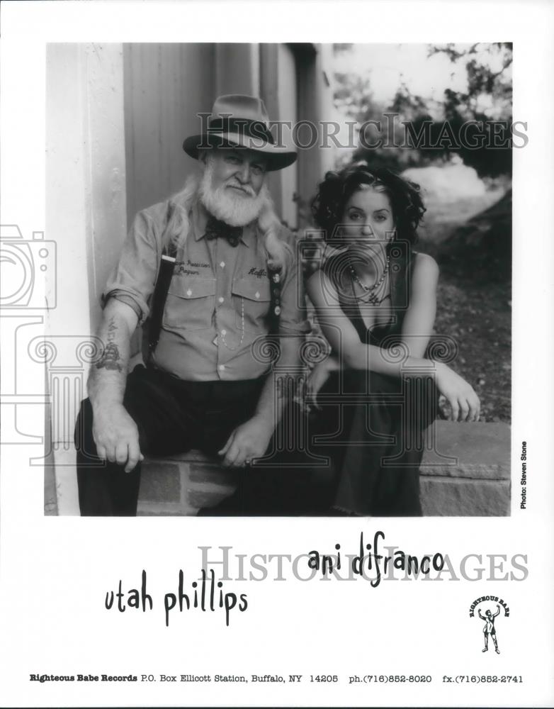 1999 Press Photo Utah Phillips &amp; Ani Difranco - cvp03227 - Historic Images