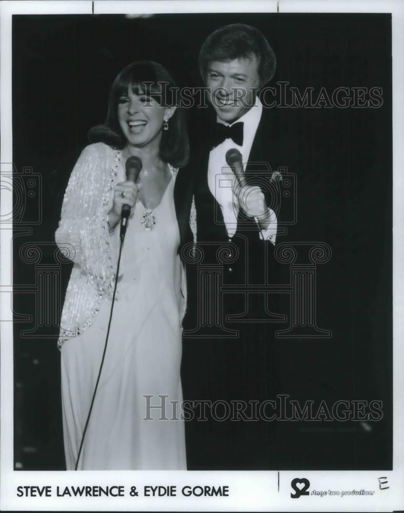 1980 Press Photo Steve Lawrence &amp; Eydie Gormet Husband &amp; Wife Singing Duo - Historic Images