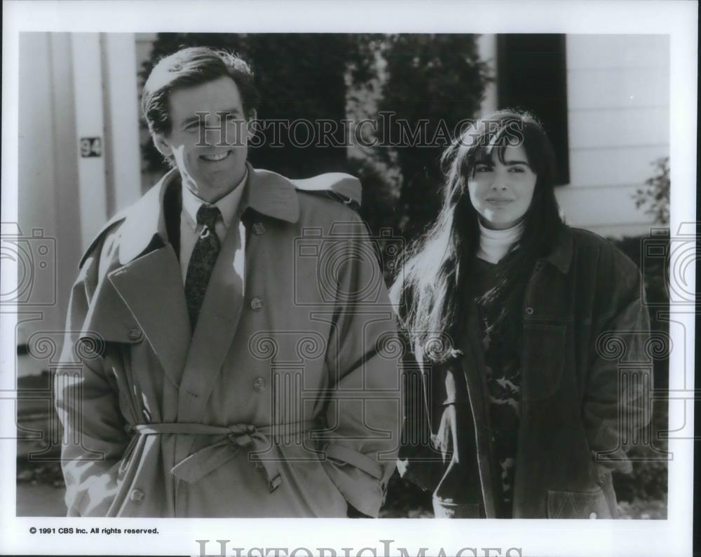 1991 Press Photo Anthony Heald and Cara Buno in Abby, My Love - cvp09170 - Historic Images