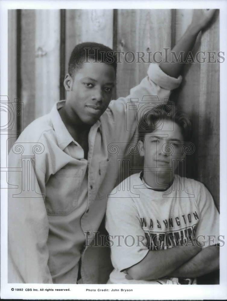 1992 Press Photo Kadeem Hardison and David Faustino in Words Up - cvp09717 - Historic Images