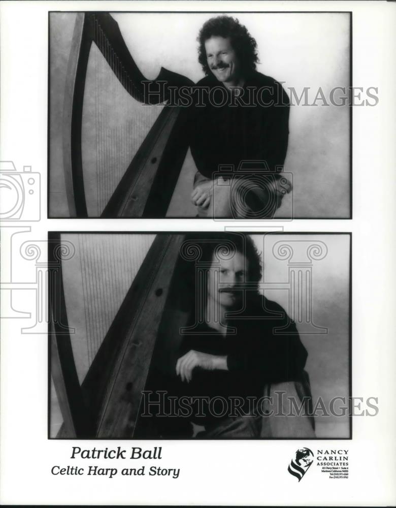 1993 Press Photo Patrick Ball Celtic Harp And Story - cvp14884 - Historic Images