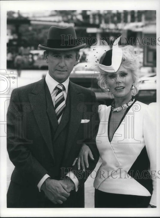 1986 Press Photo Eva Gabor and Roddy McDowall in Bridges to Cross - cvp09203 - Historic Images