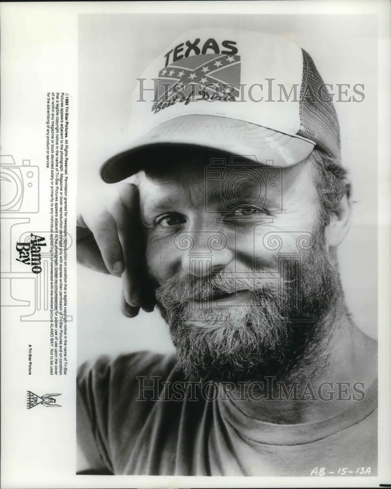 1987 Press Photo Ed Harris Actor As Sam Shanghai Pierce Alamo Bay - cvp16160 - Historic Images