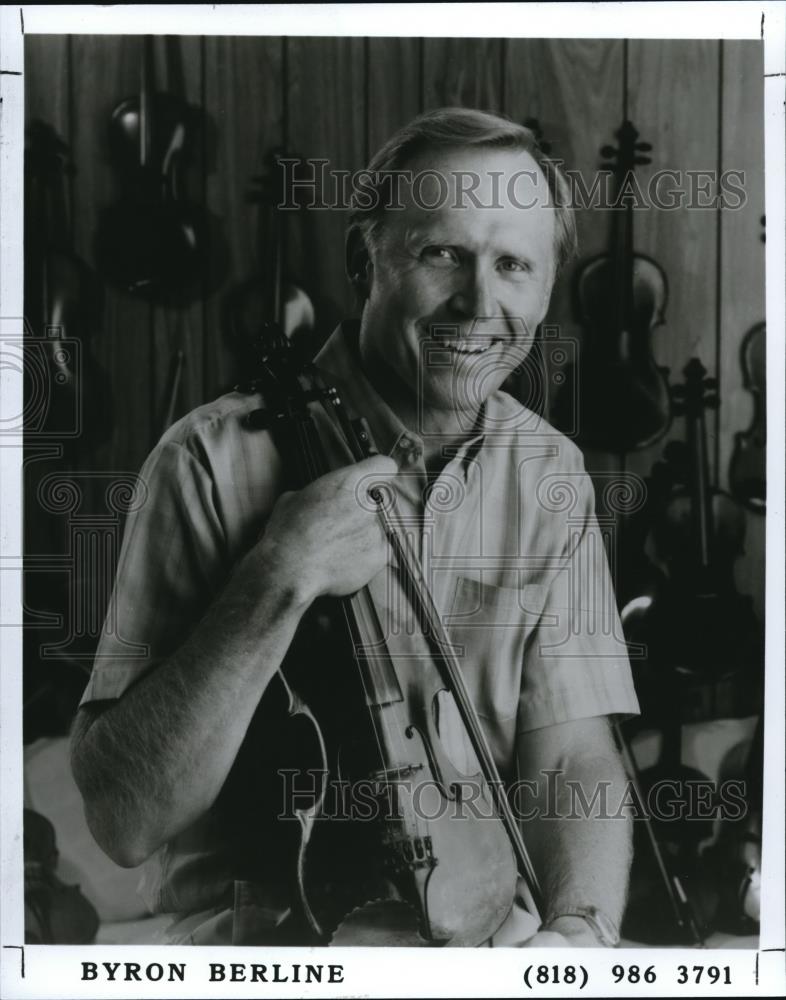 1992 Press Photo Byron Berline Fiddle Mandolin Player Musician - cvp00423 - Historic Images