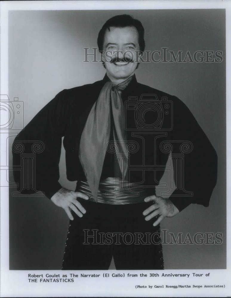 1992 Press Photo Robert Goulet as The Narrator in The Fantasticks - cvp13421 - Historic Images