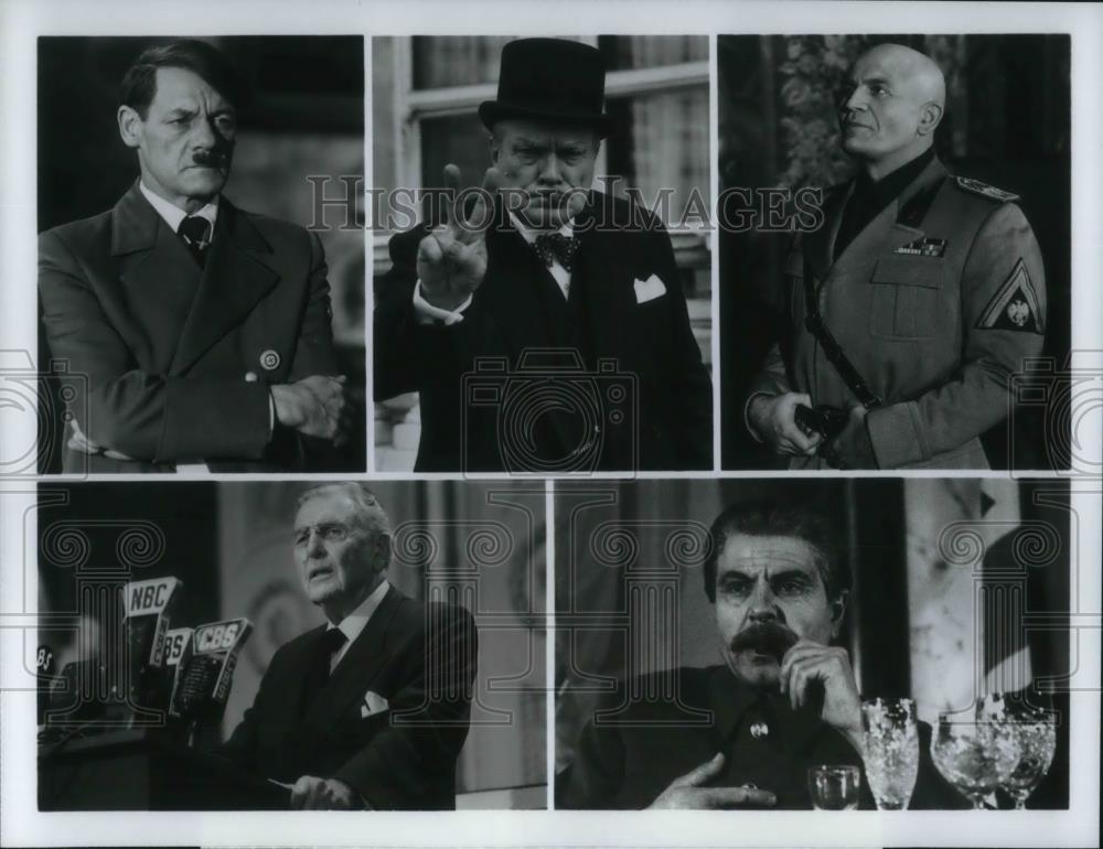 Press Photo Meisner, Lang, Castellari, Bellamy and Shaginyan in The Wind of War - Historic Images