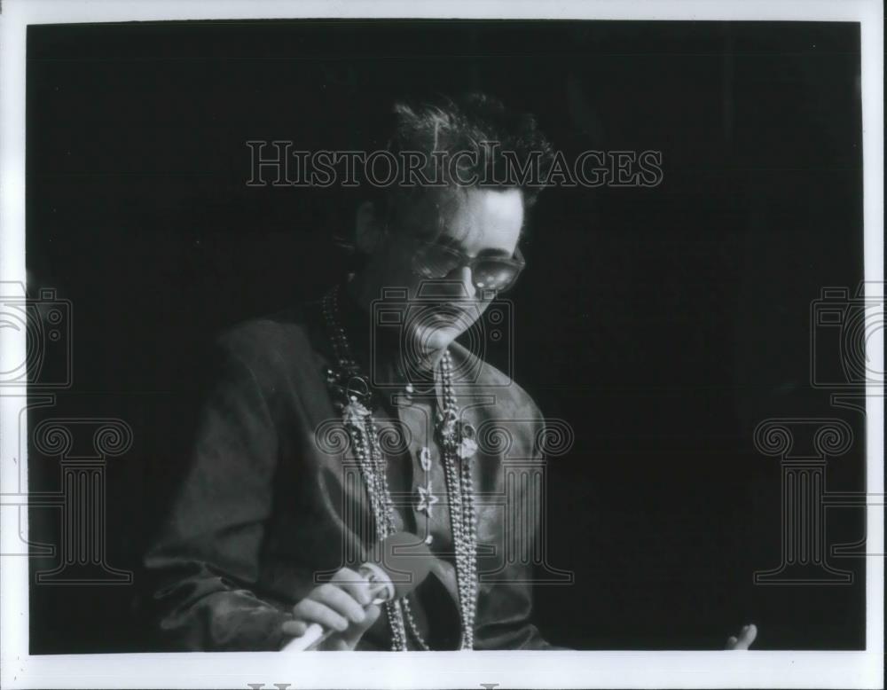 1986 Press Photo Boy George Punk Singer Culture Club Montreaux Rock Festival - Historic Images