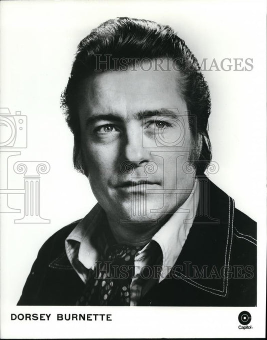 1972 Press Photo Dorsey Burnette Rockabilly Singer Composer - cvp00052 - Historic Images