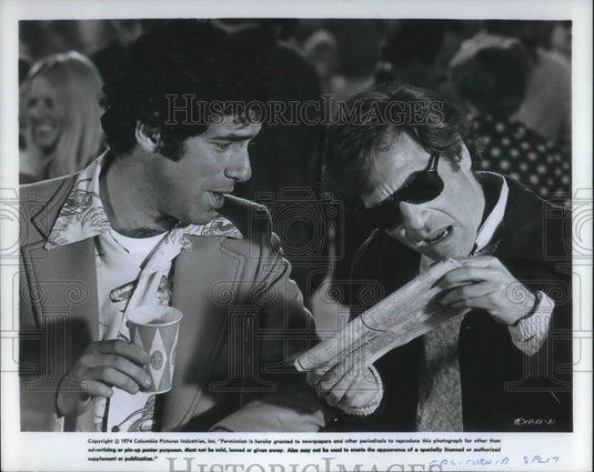 1974 Press Photo Elliott Gould and George Segal star in California Split - Historic Images