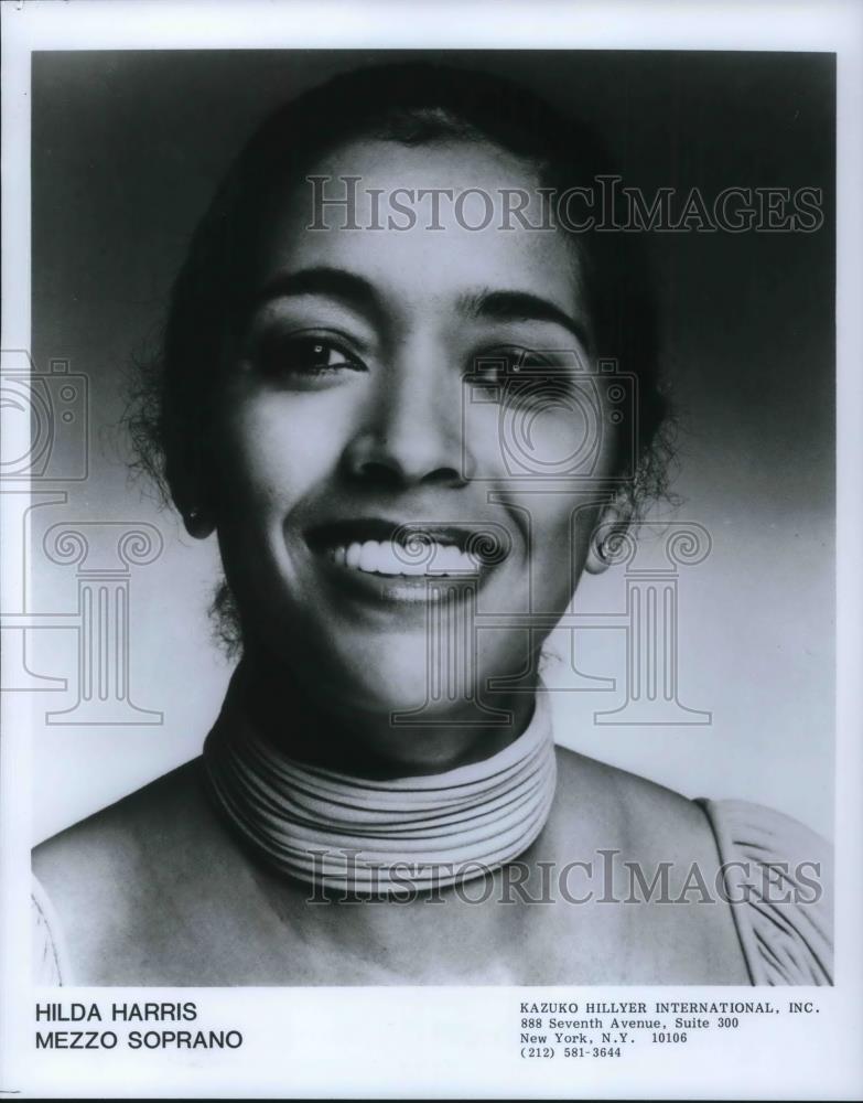 1988 Press Photo Hilda Harris Mezzo Soprano Metropolitan Opera Singer - Historic Images