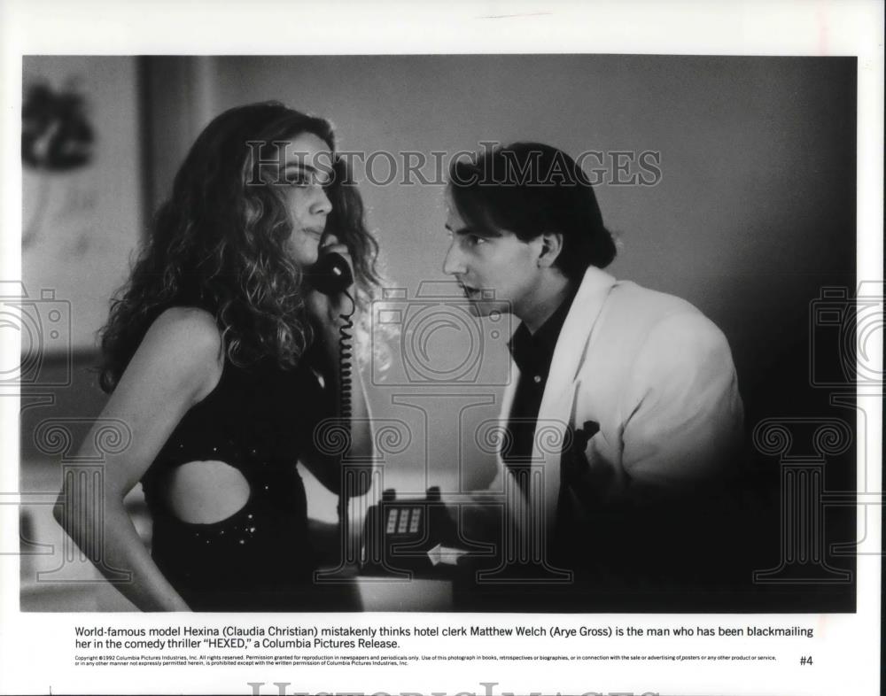 1994 Press Photo Claudia Christian & Arye Gross in Hexed - cvp12518 - Historic Images