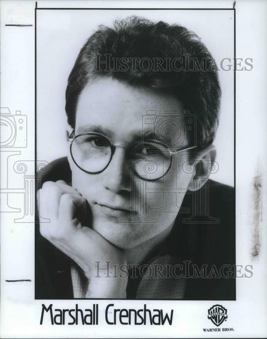 1982 Press Photo Marshall Crenshaw Rock Musician Singer Songwriter - 317 - Historic Images