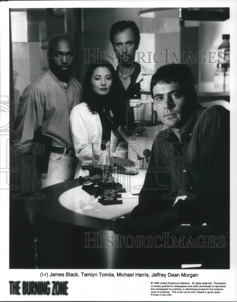 1996 Press Photo James Black Tamlyn Tomita Michael Harris Jeffrey Dean Morgan - Historic Images