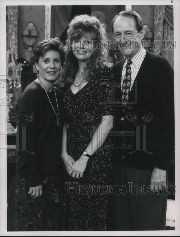 1991 Press Photo Patty Duke, William Schallert, Connie Ray on The Torkelsons - Historic Images