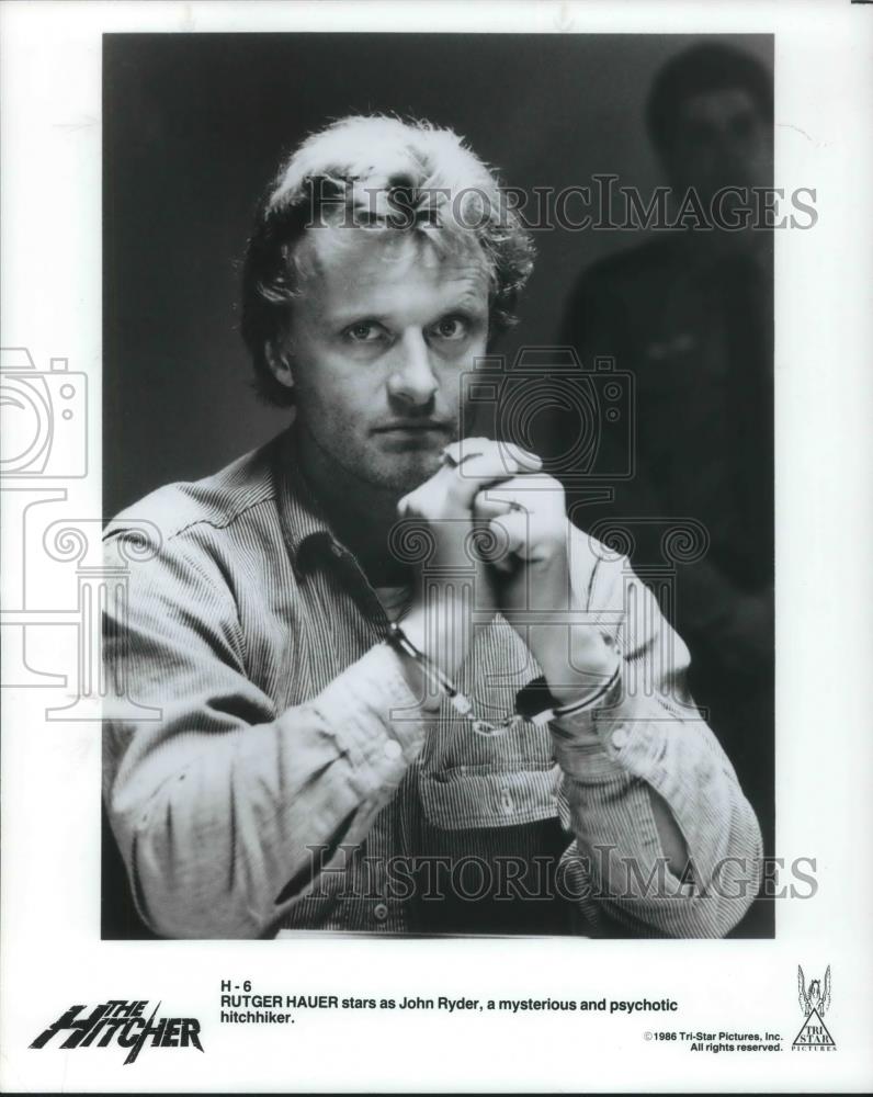 1986 Press Photo Rutger Hauer in The Hitchhiker - cvp10825 - Historic Images