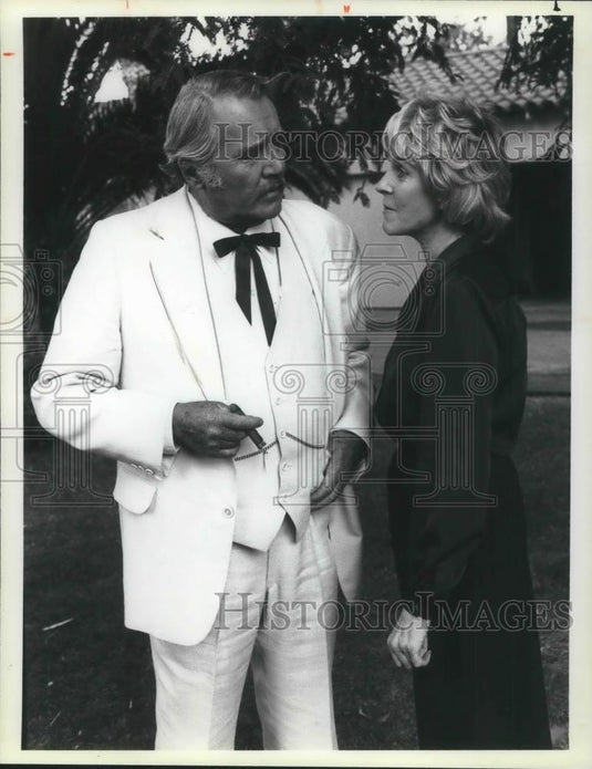 1981 Press Photo Howard Duff and Alice Hirson in Flamingo Road - cvp03983 - Historic Images