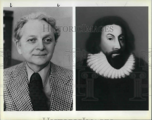 1986 Press Photo Istvan Anhalt &John Winthrop for Internationl Year of Canadian - Historic Images