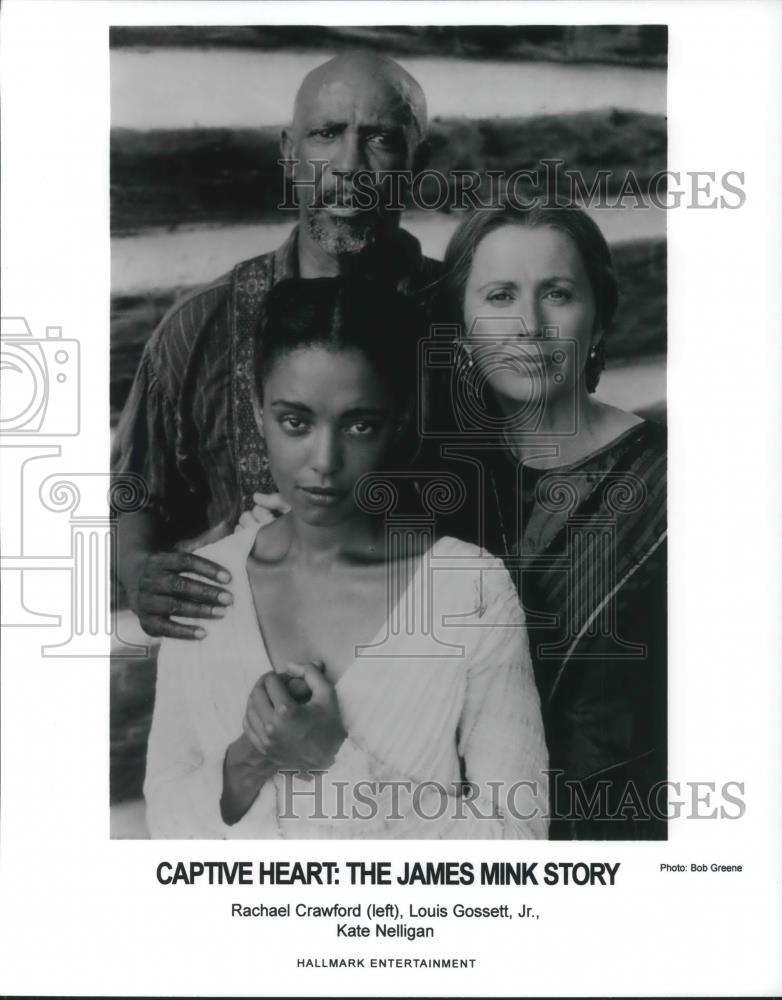 Press Photo Rachel Crawford Louis Gossett Jr. Kate Nelligan Captive Heart - Historic Images