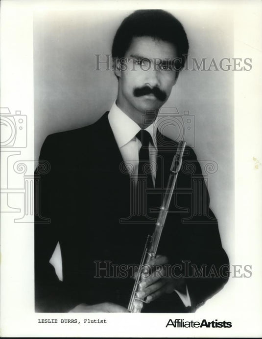 1982 Press Photo Leslie Burrs Flutist - cvp00123 - Historic Images