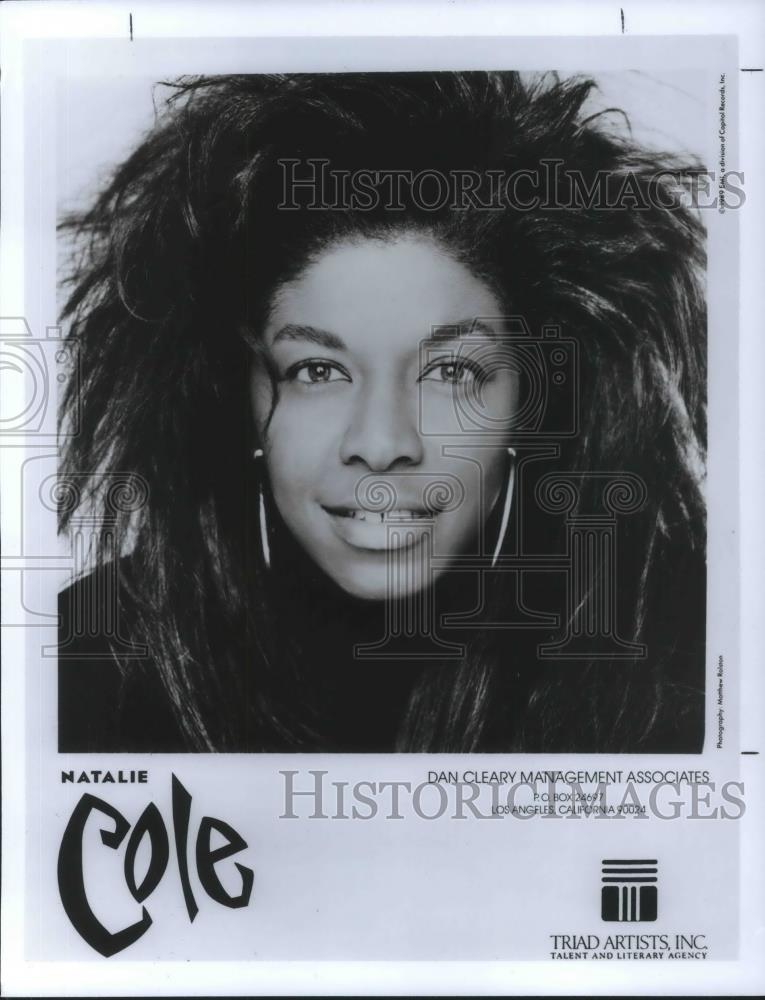 1989 Press Photo Natalie Cole - cvp07137 - Historic Images