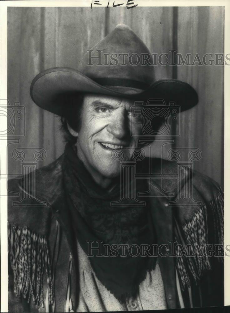 1987 Press Photo James Arness in Gunsmoke - cvp08463 - Historic Images
