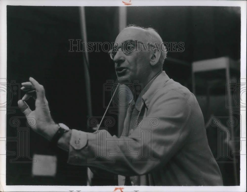 1954 Press Photo Peter Herman Adler on NBC Opera Theater - cvp08153 - Historic Images