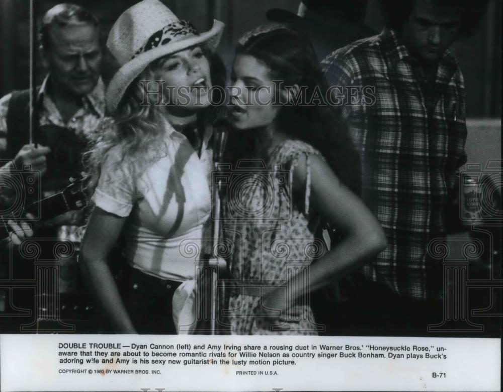 1980 Press Photo Dyan Cannon &amp; Amy Irving in Honeysuckle Rose - cvp12523 - Historic Images