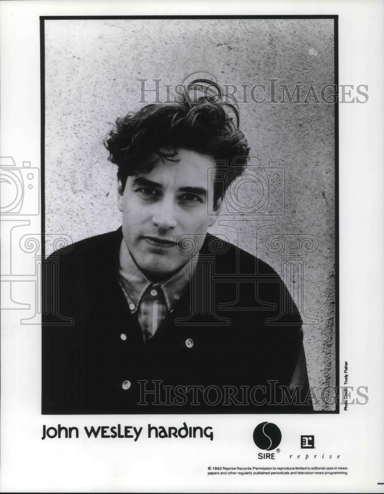 1992 Press Photo John Wesley Harding - cvp15974 - Historic Images