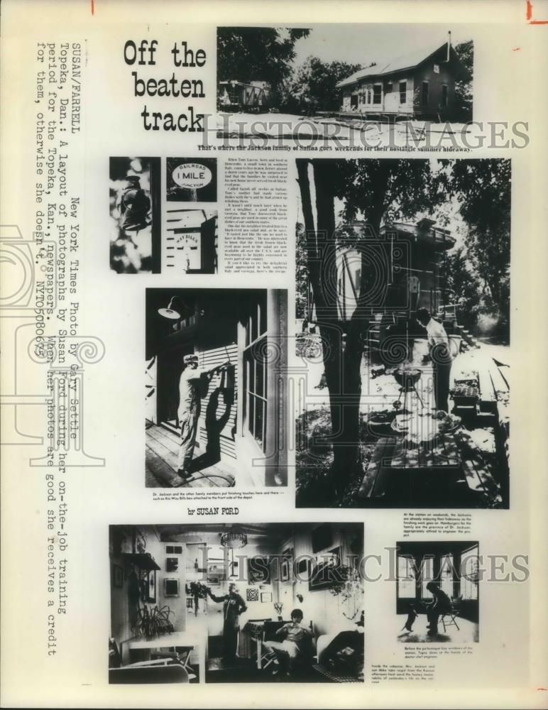 1975 Press Photo Layout of Photographs by Susan Ford Topeka Kansas Newspaper - Historic Images