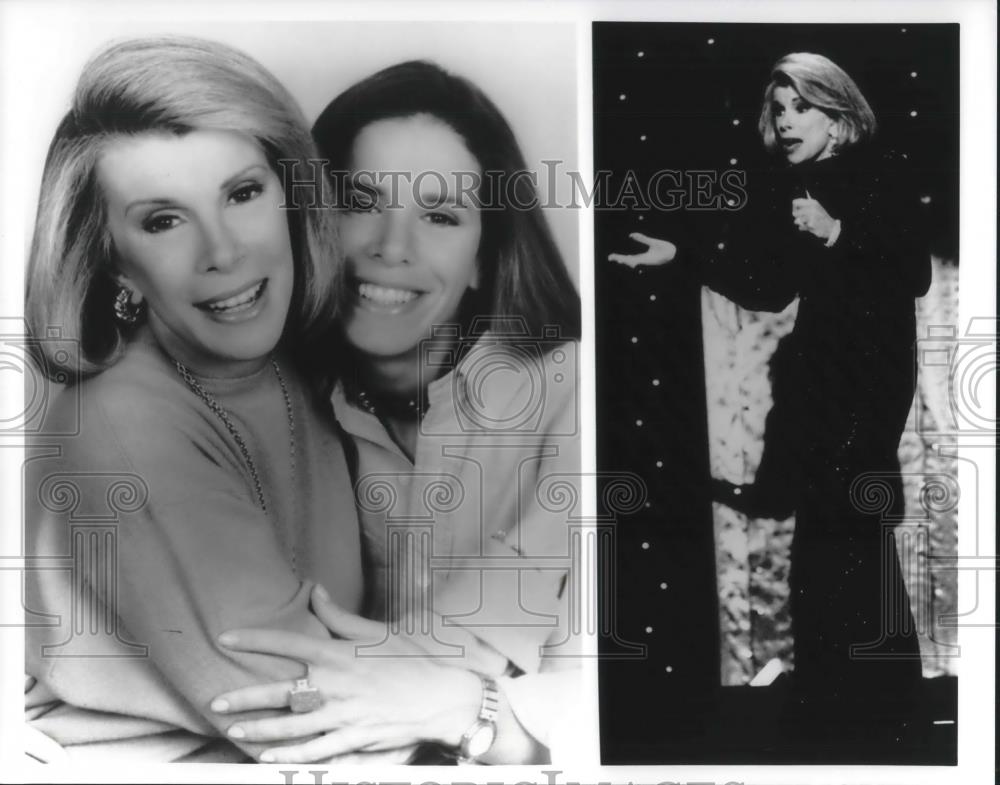 1995 Press Photo Joan and Melissa Rivers in Tears and Laughter - cvp09468 - Historic Images